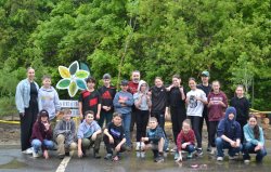 Activité de dépavage 