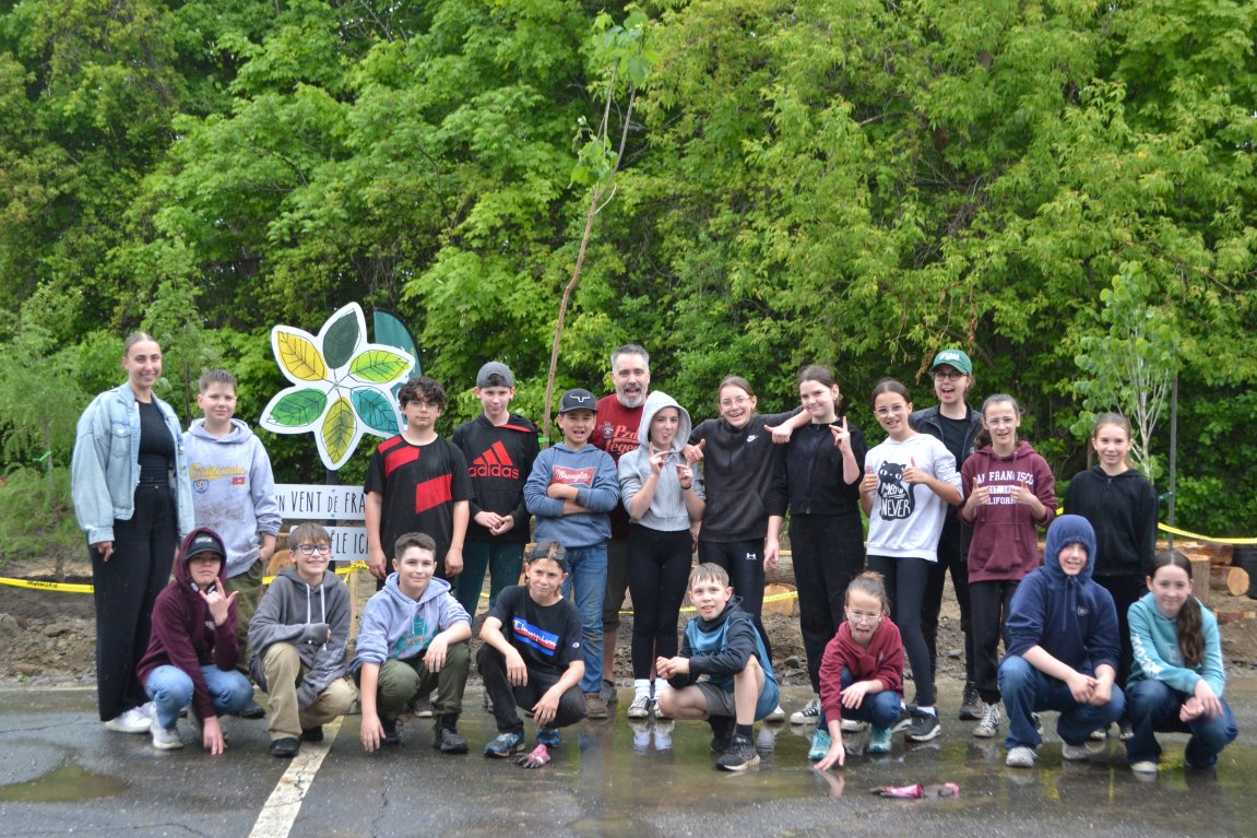 Activité de dépavage 